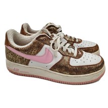 Nike 309439-262 Air Force 1 Premium Snakeskin Gold White Pink Women&#39;s Si... - £59.17 GBP