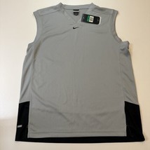 Nike Basketball Men’s Sleeveless V Neck Shirt Grey Gray Size XL NWT  - £14.15 GBP