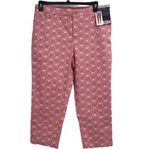 New Khakis &amp; Co Women's Capri Pants Pink Seashell Stretch Wrinkle Resist... - $34.99