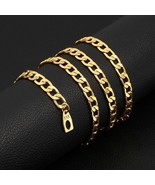 Bracelet 18k Yellow Gold Rolo Style 20cm Long 5mm Wide Lobster Claw NEW - $19.79