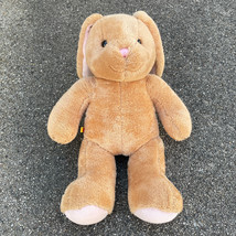Build A Bear Rabbit Tan Pink Floppy Ears Plush Soft Snuggly 14&quot; EUC - £11.60 GBP