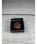 Lia Sophia Spiceberry Ring Size 9 Four Stones Tiger Eye Gold Tone - €13,02 EUR