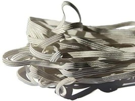 White Elastic Cord for Masks, Elastic Band 55 Yards 1/4 Inch Handmade String - £6.26 GBP