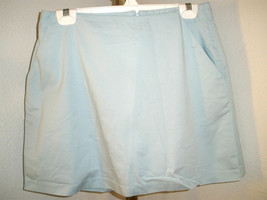 Pale Blue Adidas Stretch Skort Sz 8 Cotton/Polyester/Spandex (entire skort) - £19.73 GBP