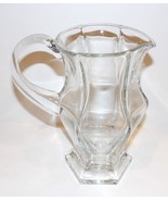 EXQUISITE SIGNED GORHAM CRYSTAL SOVEREIGN PANELED DESIGN 8 3/8&quot; PITCHER - $64.34