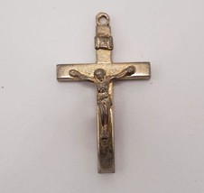 Religious Jesus Crucifix Cross Metal Pendant - £11.64 GBP