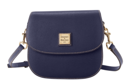 NEW Dooney &amp; Bourke Saffiano Saddle Bag BLUE MARINE - €160,37 EUR