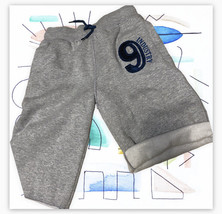 size 8 Fleece Jogger Boys Casual Soft Cotton Elastic Gym Active Pocket Shorts - £19.43 GBP