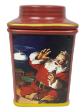 Christmas Santa Cookie Jar Canister Coca-Cola Coke Sakura 2002 - £14.19 GBP