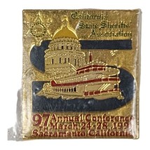 1991 CSSA California Sheriff&#39;s Association 97th Annual Lapel Pin Sacramento - $9.67