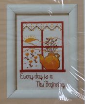 1987 Creative Circle Counted Cross Stitch Every Day Is A New Beginning K... - $11.99