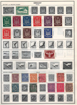 GERMANY 1919-1955 Very Fine Mint &amp; Used Stamps Hinged on list - £4.43 GBP