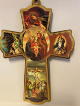 Colorful Images of Heaven Wood Cross,  7.75", New - £5.53 GBP