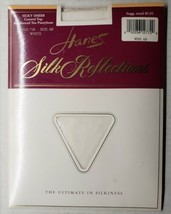 Vintage Hanes Silk Reflections Pantyhose Size AB 718 White Sheer - £9.33 GBP