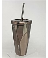 Starbucks Geometric 16oz Metal Stainless Steel Tumbler Rose Gold w/ Meta... - £31.34 GBP