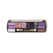 L.A. COLORS Day to Night 12-Color Eyeshadow Palette - Mix &amp; Match - *TWILIGHT* - £3.17 GBP