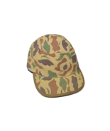 Vintage Frogskin Camo Hat Hunting Engineer Military Style Duck Outdoor 80s - £20.00 GBP