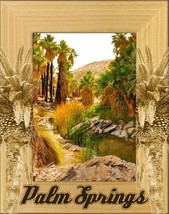 Palm Springs California Laser Engraved Wood Picture Frame Portrait (5 x 7) - £24.77 GBP