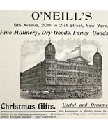 O&#39;Neill&#39;s Import Export Store 1894 Advertisement Victorian NY Christmas ... - $372.80 MXN
