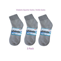  Diabetic Socks for men Gray   Ankle Socks - 3 Pairs - Diabetic Foot Com... - $323.11 MXN
