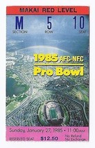1985 Nfl Pro Bowl Game Ticket Stub Nfc Afc All Stars - £93.96 GBP