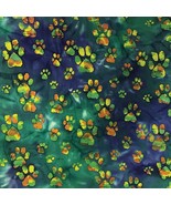 Carolina Creative Bandanna (Dog Paws Batik) Novelty Print 22&quot; x 22&quot; Hav-... - €7,56 EUR