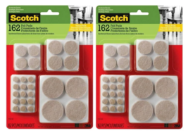 3M Scotch 162 PCS Adhesive Felt Pad SP845-NA, Protecting Hardwood Floors 2 Pack - £14.57 GBP