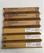 6 Genuine Ricoh MP C400,C240 MMMYKK Toners 842473, 842476, 841726 (No Cyan) - $195.00