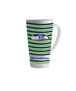 Seattle Seahawks NFL 1877 Striped Ceramic Latte Coffee Mug Tea Cup 16 oz - $32.83 CAD