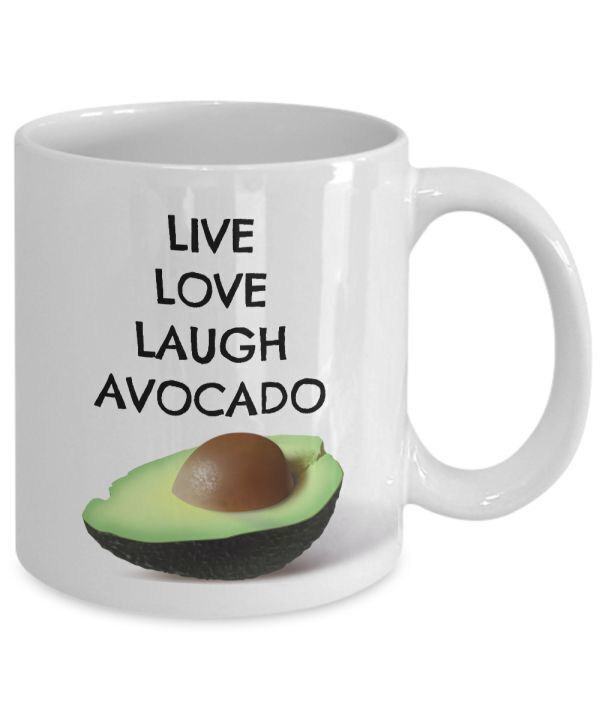 Primary image for Tasse d'avocat, Live Love Laugh Avocado, nouvelle tasse à thé à café en...