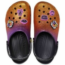 NWT Disney Hocus Pocus Glitter Clogs Adults by Crocs with Jibbitz Buttons 5M/7W - £58.84 GBP