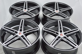 New DDR Talon 18x8 5x114.3 35mm Black Polished Face 18" Wheels Rims (Set... - $839.00