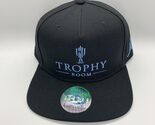 Jordan Trophy Room Script Black Navy Jumpman Hat Snapback Cap - $122.44