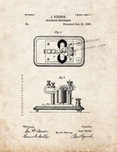 Telegraph Instrument Patent Print - Old Look - $7.95+