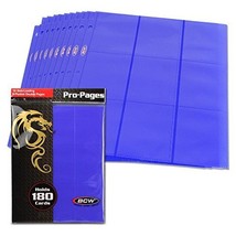 BCW Supplies Blue Double-Sided 9-Pocket Pages Holder (10-Pack) - $6.65