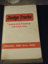 Dodge Trucks Operator's Manual for Models 100 Thru 300 (1972) - $34.61