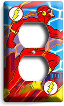 Flash Barry Allen Comics Super Hero Outlet Wall Plate Geek Nerd Game Room Decor - £9.50 GBP