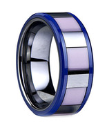 COI Jewelry Tungsten Carbide Ring With Shell Inlays - TG1973(Size:#US6.5... - £23.50 GBP