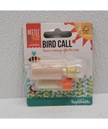 Beetle &amp; Bee Garden Bird Call Brass and Wood Bird Call Toysmith Gift Ide... - $10.24