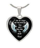 Feel You in My Heart – Memorial Heart Necklace – Gentle Sympathy Gift – ... - $1,025.32 MXN+