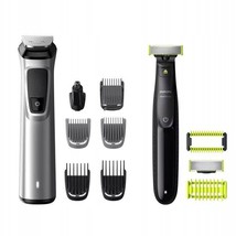 Philips MG9710 Showerproof Trimmer + OneBlade Shaping Face Body Hair 12 Tools - £197.27 GBP