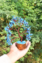 Turquoise Gemstone Tree | Copper Wire Bonsai for Protection &amp; Calm Decor - $54.33 CAD+