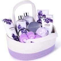 Spa Gifts for Women - Spa Luxetique Gift Baskets for Women, 10 Pcs Lavender Bath - £23.84 GBP