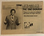 Tic Tac Dough Tv Show Print Ad Vintage Wink Martindale TPA2 - $5.93