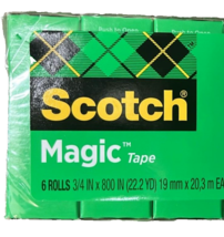 Scotch Magic Tape Refill 3 Rolls (3/4&quot; x 800&quot; Per Roll) Matte Photo Safe - £11.06 GBP