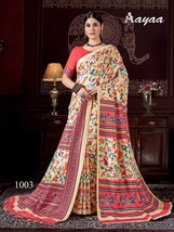 Multicolor Winter Pashmina Faux Silk Saree Comes With Shawl, Beautiful perfect f - £62.17 GBP