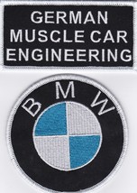 GERMAN MUSCLE CAR ENGINEERING BMW SEW/IRON PATCH BADGE MERCEDES AUDI VOL... - $12.99