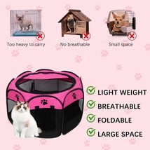 Portable Pet Foldable Puppy Play Tent Suitable for Indoor/Outdoor (Small) - £10.78 GBP