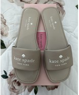 NEW Kate Spade New York Peyton Logo Slide Sandal Size 9 Beige NIB - £94.38 GBP