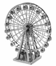 Metallic Nano Puzzle Ferris wheel Tenyo Silver High quality metal model - $35.53